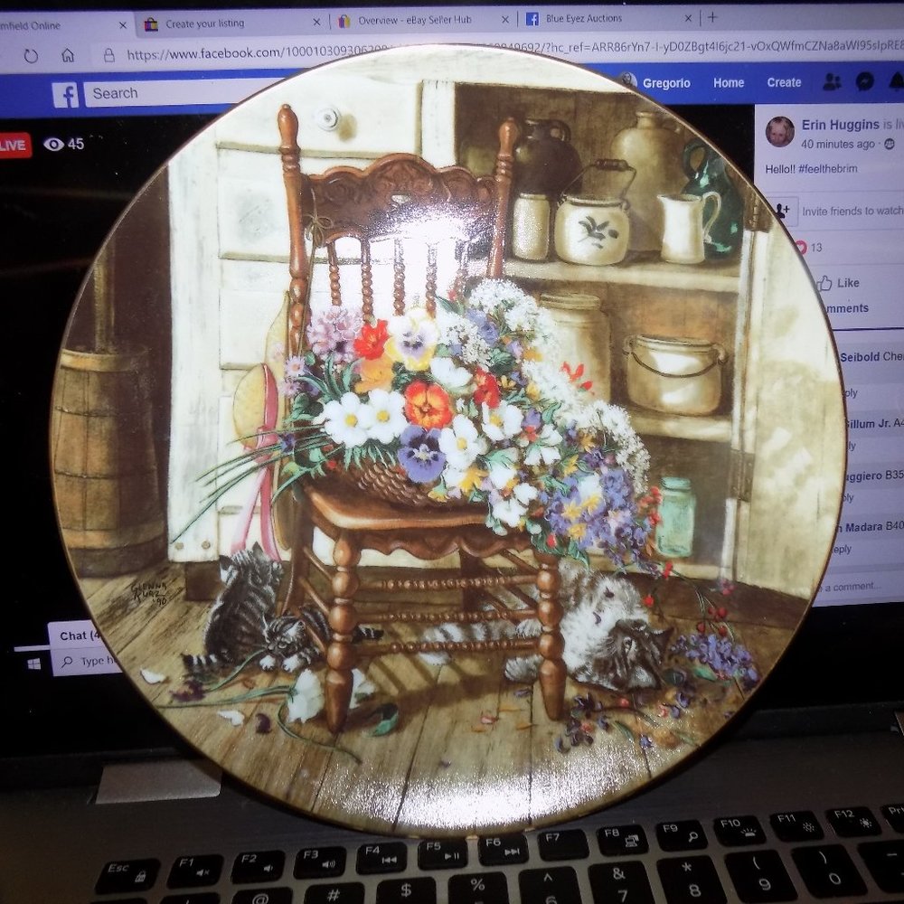 NICE WS GEORGE COUNTRY CUTTINGS DECORATIVE PLATE